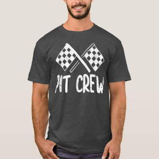 Pit-bemanning voor partijen bij racewagens t-shirt