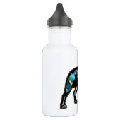 Pit Bull Abstract Design Pet Dog Naam Tekst toevoe Waterfles (Links)