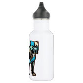 Pit Bull Abstract Design Pet Dog Naam Tekst toevoe Waterfles (Rechts)