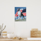 Pit Bull (Amerikaans Staffordshire Terrier) poster (Keuken)