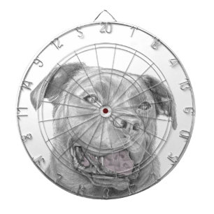 Pit Bull Art Tekening Dartbord