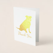 Pit Bull Baby shower Dog Pitbull Blue Boy Folie Kaarten (Voorkant)