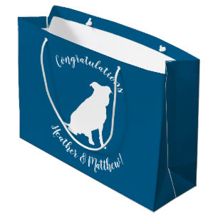 Pit Bull Baby shower Dog Pitbull Blue Boy Groot Cadeauzakje