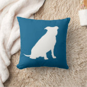 Pit Bull Baby shower Dog Pitbull Blue Boy Kussen (Deken)