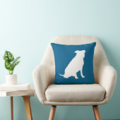 Pit Bull Baby shower Dog Pitbull Blue Boy Kussen (Stoel)