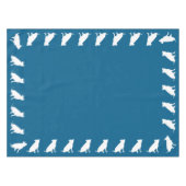 Pit Bull Baby shower Dog Pitbull Blue Boy Tafelkleed (Voorkant (Horizontaal))
