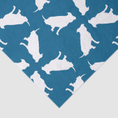 Pit Bull Baby shower Dog Pitbull Blue Boy Tissuepapier (Detail)