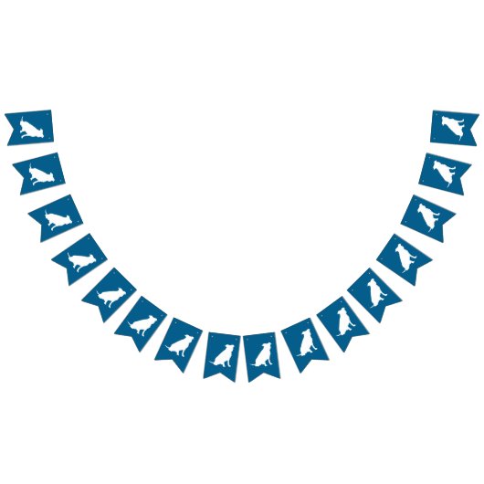 Pit Bull Baby shower Dog Pitbull Blue Boy Vlaggetjes (Alle)