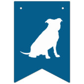 Pit Bull Baby shower Dog Pitbull Blue Boy Vlaggetjes (Eerste vlag)