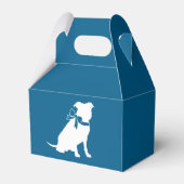 Pit Bull Baby shower Pitbull Dog Blue Boy Bedankdoosjes (Voorkant Zijde)