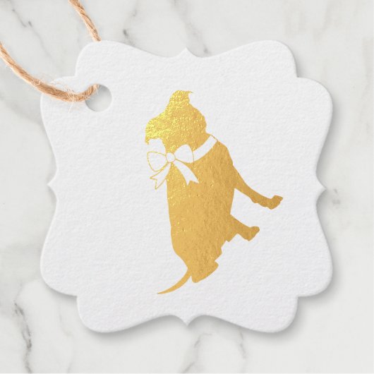 Pit Bull Baby shower Pitbull Dog Blue Boy Bedankjes Labels (Voorkant)