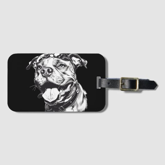 Pit Bull Bagagelabel (Voorkant (horizontaal))