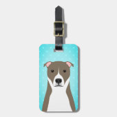 Pit Bull-Bagagelabels Bagagelabel (Voorkant verticaal)