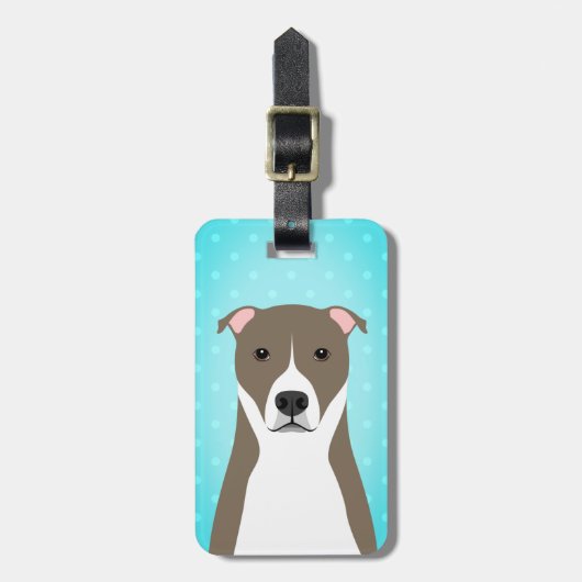 Pit Bull-Bagagelabels Bagagelabel (Voorkant verticaal)