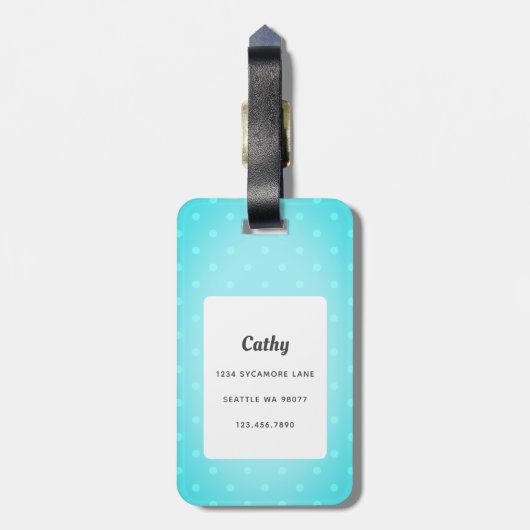 Pit Bull-Bagagelabels Bagagelabel (Achterkant verticaal)