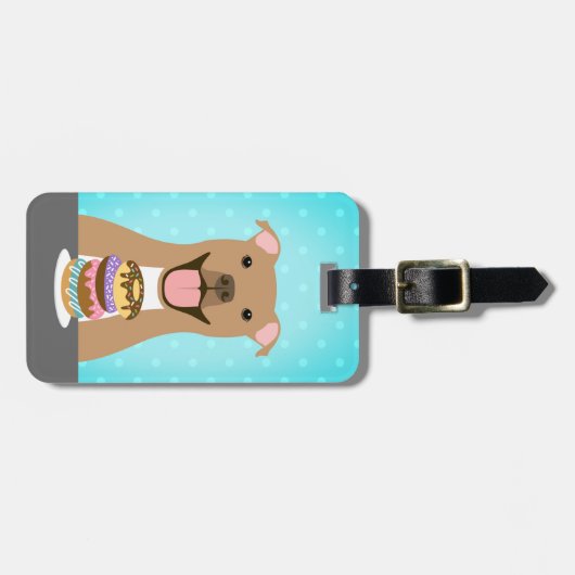 Pit Bull-Bagagelabels Bagagelabel (Voorkant horizontaal)