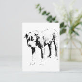 Pit Bull-bericht, sneeuwdag-helikopter Briefkaart (Staand voorkant)