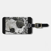 Pit Bull Black and White design  Bagagelabel (Voorkant horizontaal)