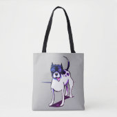 Pit Bull Black White APBT Tote Bag (Voorkant)