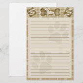 Pit Bull Breed Stationery Briefpapier (Voorkant / Achterkant)