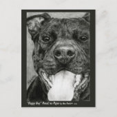 Pit Bull Briefkaart - "Happy Guy" (Voorkant)