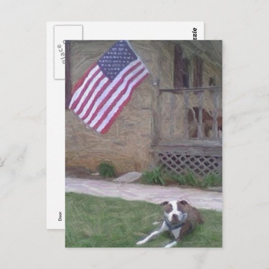 Pit Bull/BSL-Briefkaart Briefkaart (Voorkant / Achterkant)