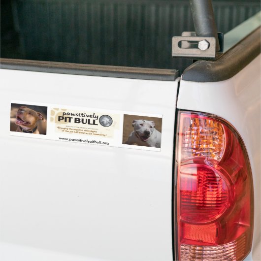 Pit Bull Bumpersticker (Op Truck)