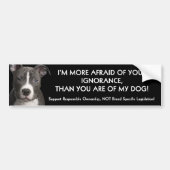 Pit Bull Bumpersticker Anti-BSL (Voorkant)