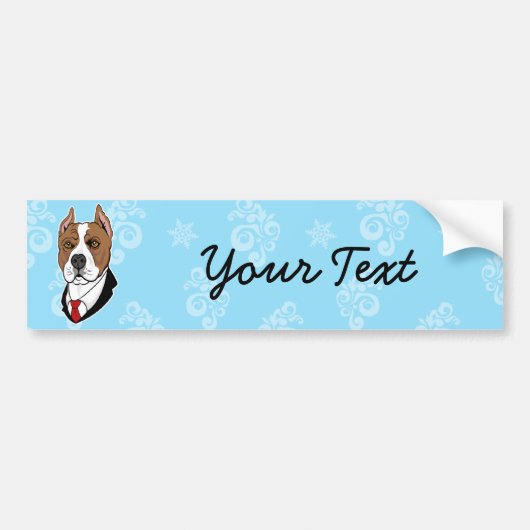 Pit Bull-Bumpersticker Bumpersticker (Voorkant)