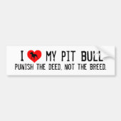 Pit Bull-Bumpersticker Bumpersticker (Voorkant)