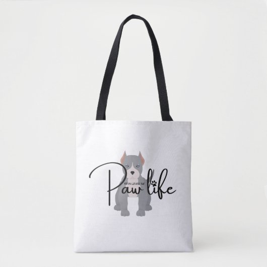 Pit bull Canvas tas (Voorkant)