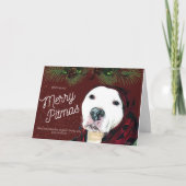 Pit Bull Christmas "Merry Pitmas"  Greeting Card Kaart (Voorkant)