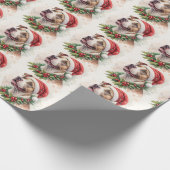 Pit Bull Christmas Wrapping Paper Cadeaupapier (Hoek)