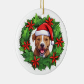 Pit Bull Christmas Wreath Ornament (Rechts)