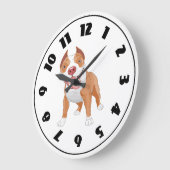Pit Bull Clock Grote Klok (Hoek)