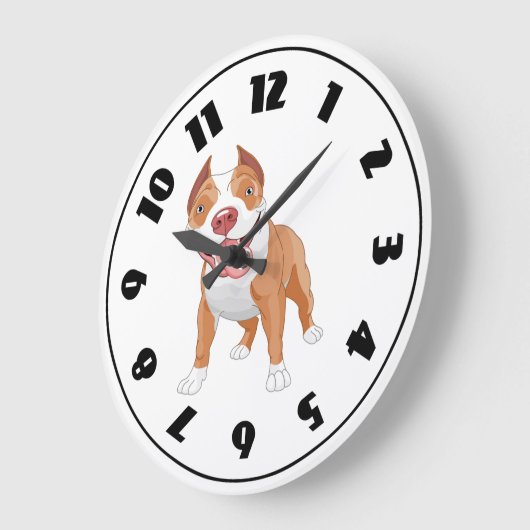 Pit Bull Clock Grote Klok (Hoek)