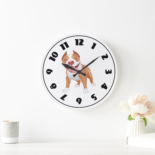 Pit Bull Clock Grote Klok