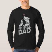 Pit Bull Dad Father Dog Breed Pitbull Ban T-shirt (Voorkant)