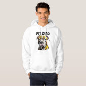Pit Bull Dad | HONDENLIEFHEBBER Hoodie (Voorkant volledig)
