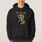 Pit Bull Dad | HONDENLIEFHEBBER Hoodie (Voorkant)