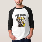Pit Bull Dad | HONDENLIEFHEBBER T-shirt (Voorkant)