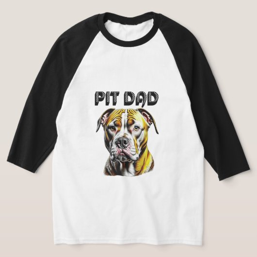 Pit Bull Dad | HONDENLIEFHEBBER T-shirt (Laagn)