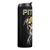 Pit Bull Dad | HONDENLIEFHEBBER Thermosbeker (Gedraaid links)