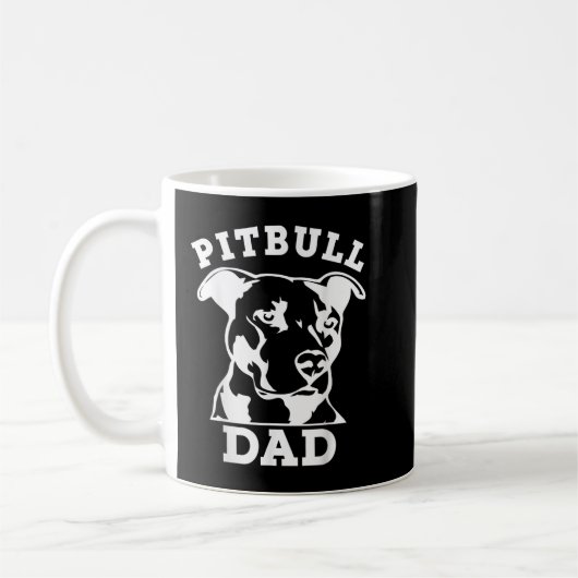 Pit Bull Dad T-Shirt (T-Shirt) Koffiemok (Links)