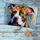 Pit Bull Decoupage tissuepapier