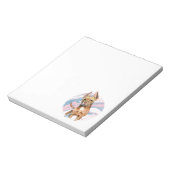 Pit Bull Dog Art | Marmer Texture Notitieblok (Linkerzijde)