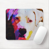 Pit Bull Dog Art Muismat (Met muis)