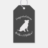 Pit Bull Dog Baby Pitbull Shower Gender Neutral Cadeaulabel (Voorkant)