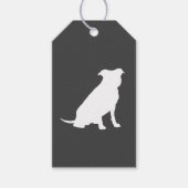 Pit Bull Dog Baby Pitbull Shower Gender Neutral Cadeaulabel (Voorkant)
