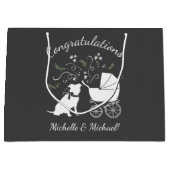 Pit Bull Dog Baby Pitbull Shower Gender Neutral Groot Cadeauzakje (Voorkant)